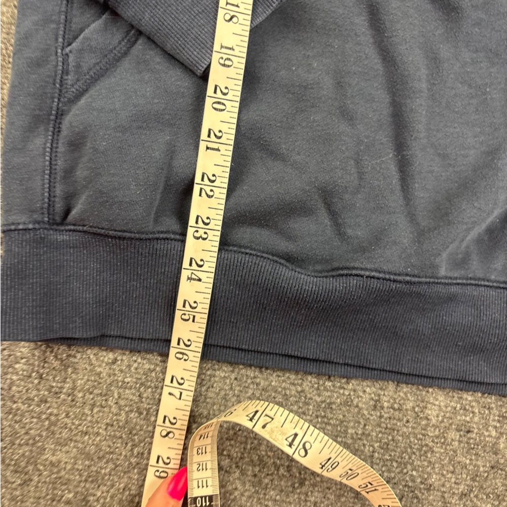 CARHARTT Men’s Blue Hooded Force Sweatshirt White Logo Relaxed Fit size: Small - Picture 5 of 8